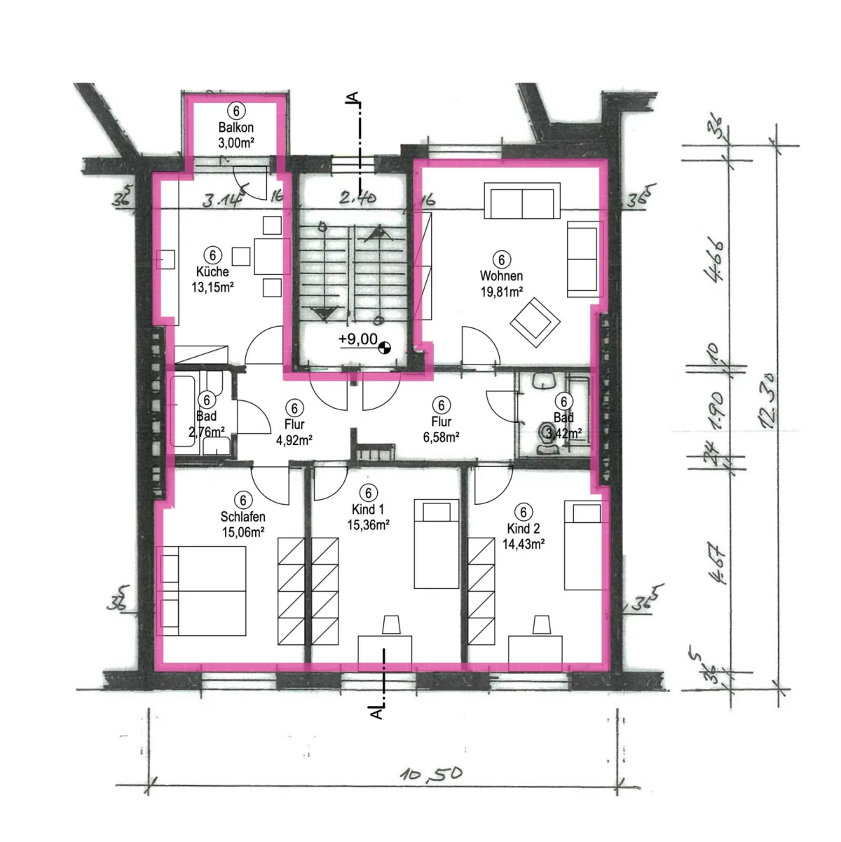 Grundriss WE06