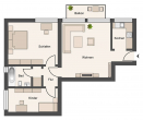 Grundriss_Krefelder Str 145_1. - ***EINZIEHEN UND WOHLFÜHLEN – 3 ZIMMER WOHNUNG MIT BALKON IN KREFELD-HÜLS***