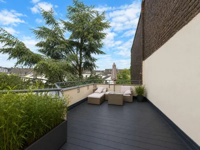 *EXKLUSIVE 3-ZIMMER-WOHNUNG MIT GROSSER TERRASSE IN TOP-LAGE VON UNTERBILK*, 40219 Düsseldorf, Dachgeschosswohnung