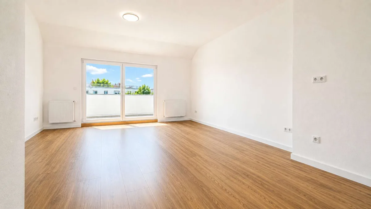 Wohnzimmer Balkonblick