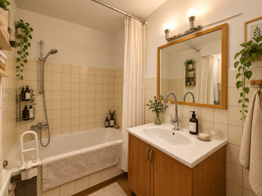 Badezimmer gestaged