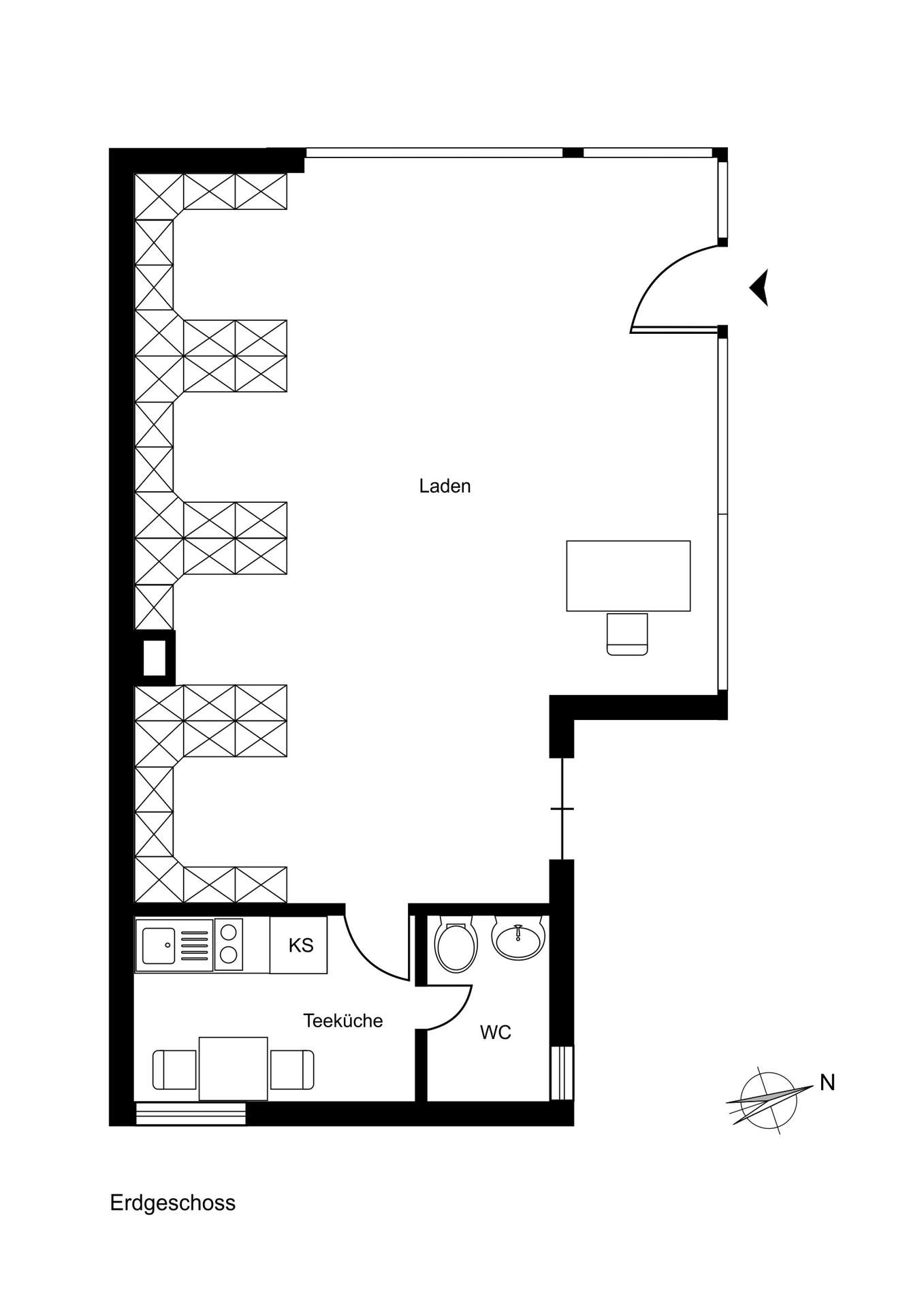 Grundriss Gewerbe EG links