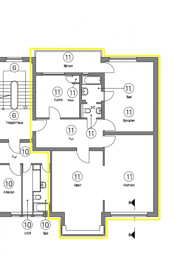 Grundriss 3. OG rechts