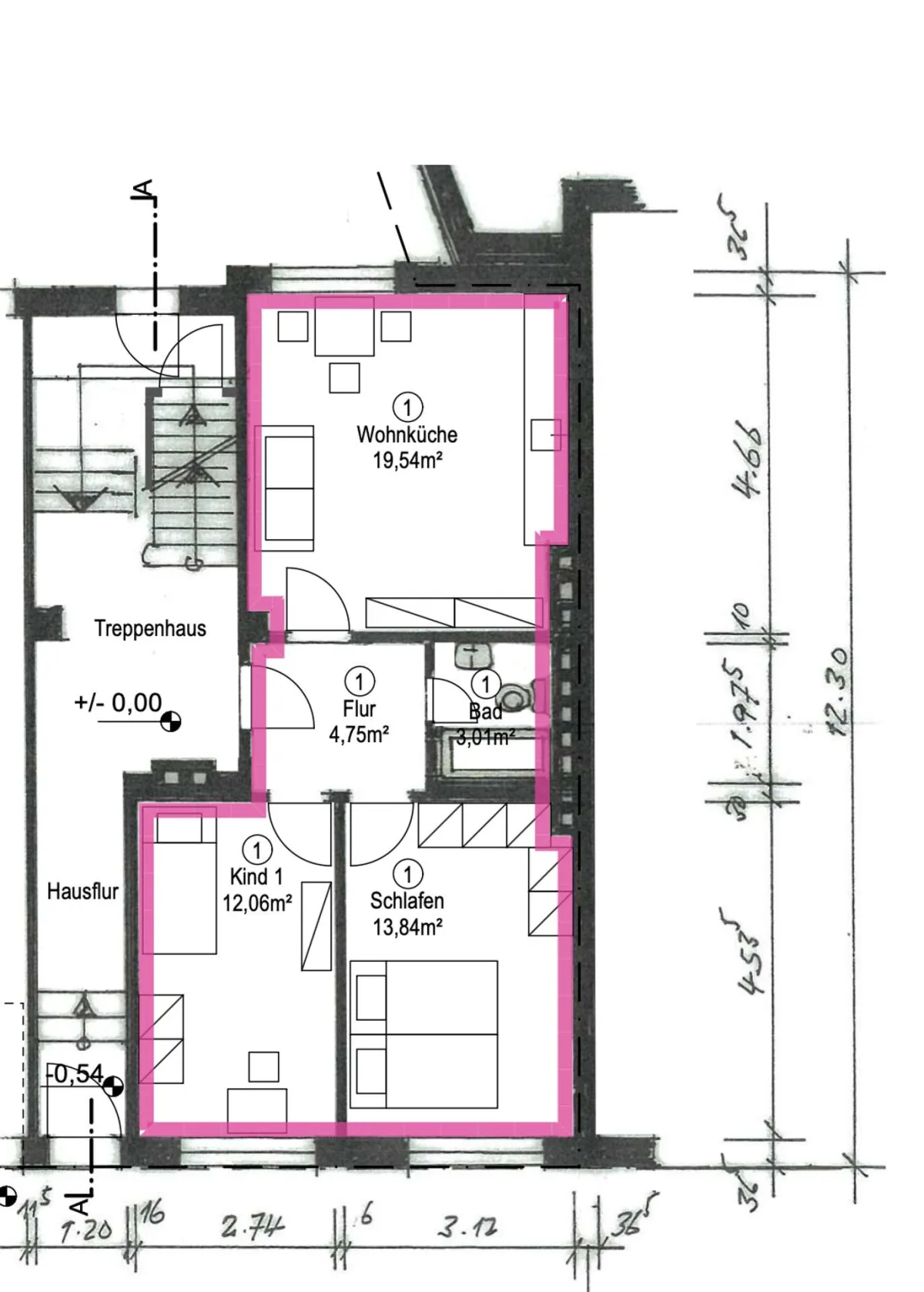 Grundriss WE01