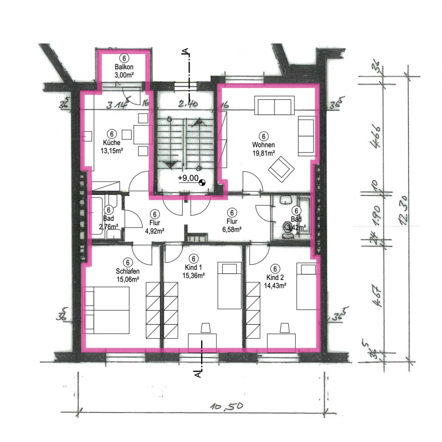 Grundriss WE06