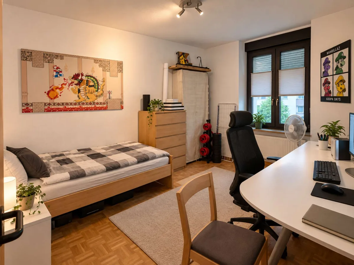 Wohn- Schlafzimmer