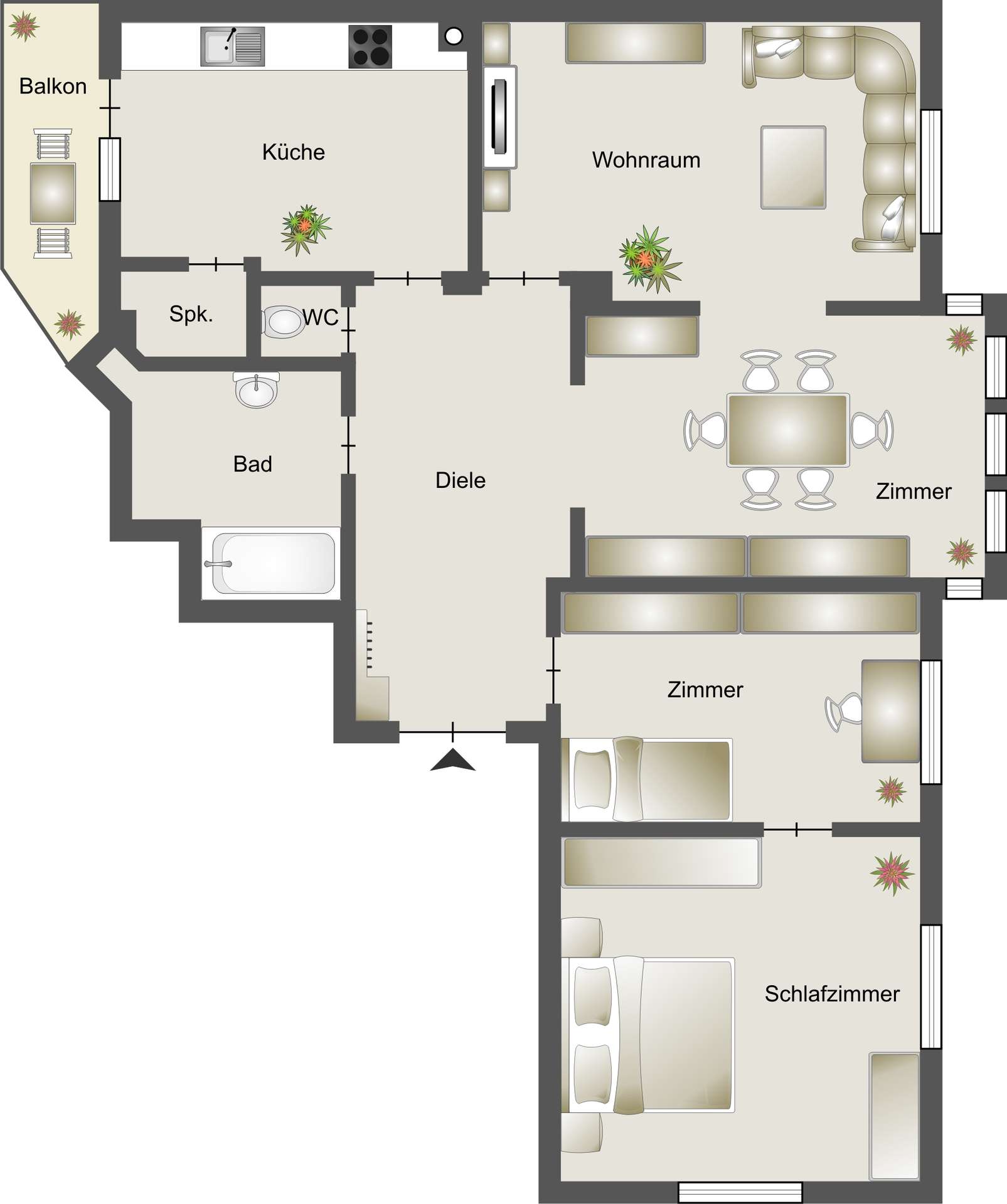 Grundriss 3.OG rechts