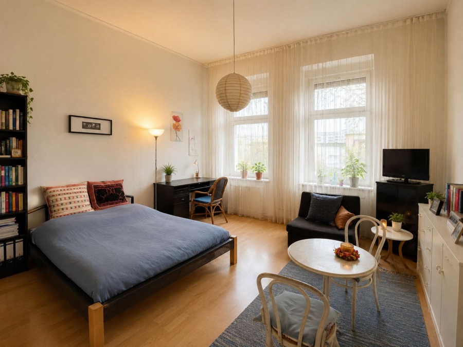 Wohn- Schlafzimmer