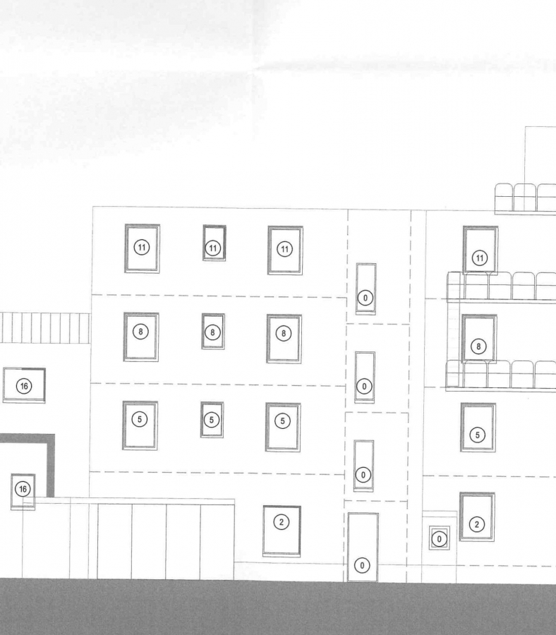 Grundriss Hausfrontansicht