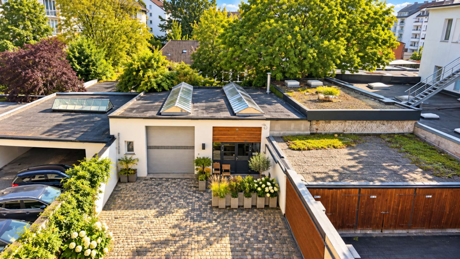 Hinterhofbau – Ansicht von obe