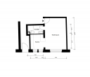 Grundriss - -I| TOP-LAGE || Tolle 1-Zimmer-Wohnung || ZOOVIERTEL-STUDIO |I-