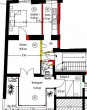 Grundriss - Exklusive 3-Zimmer-Wohnung in bester Lage – sofort bezugsfrei