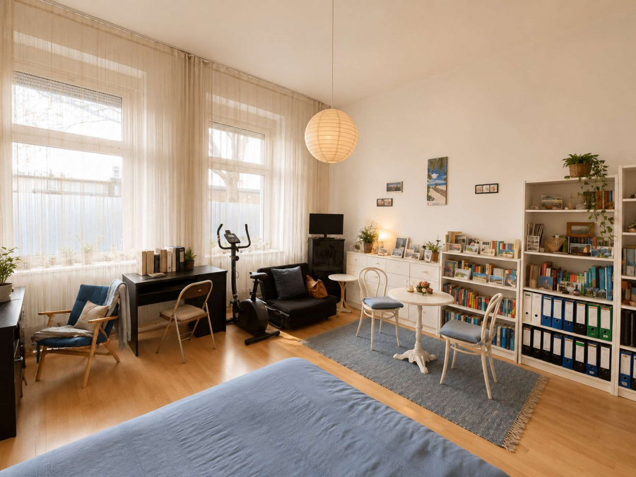 Wohn- Schlafzimmer