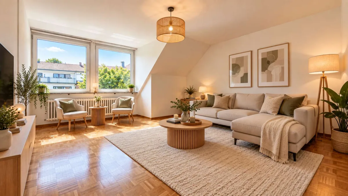 Wohnzimmer gestaged