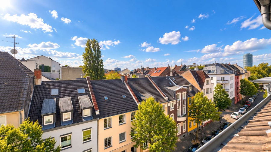 Fenterausblick Straßenseite