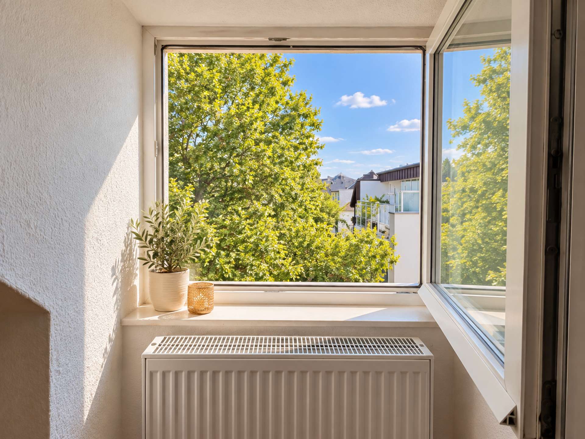 Fensterausblick Innenhof