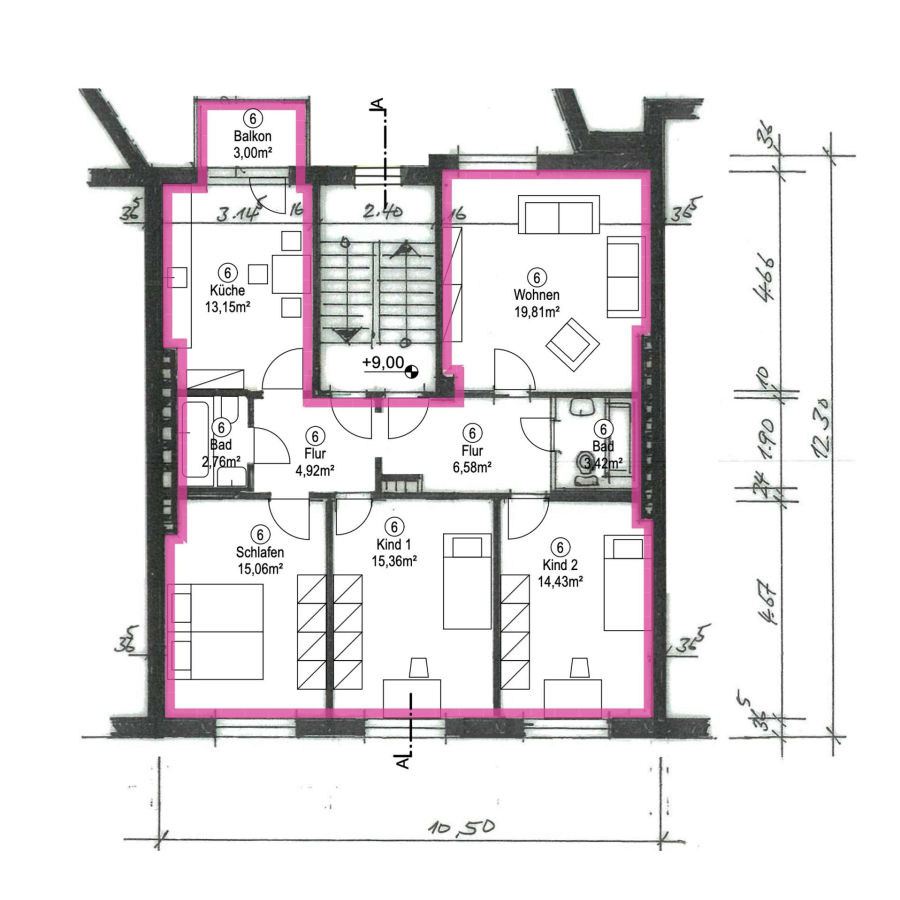 Grundriss WE06