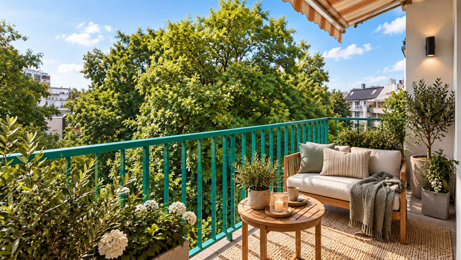 Balkon gestaged