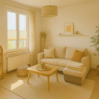 MUSTER Wohnzimmer - -I| TOP-ANGEBOT || Tolle Penthouse-Wohnung || City Appartements |I-