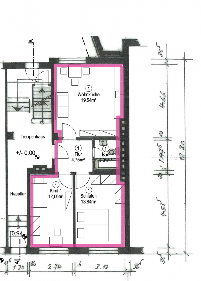 Grundriss WE01